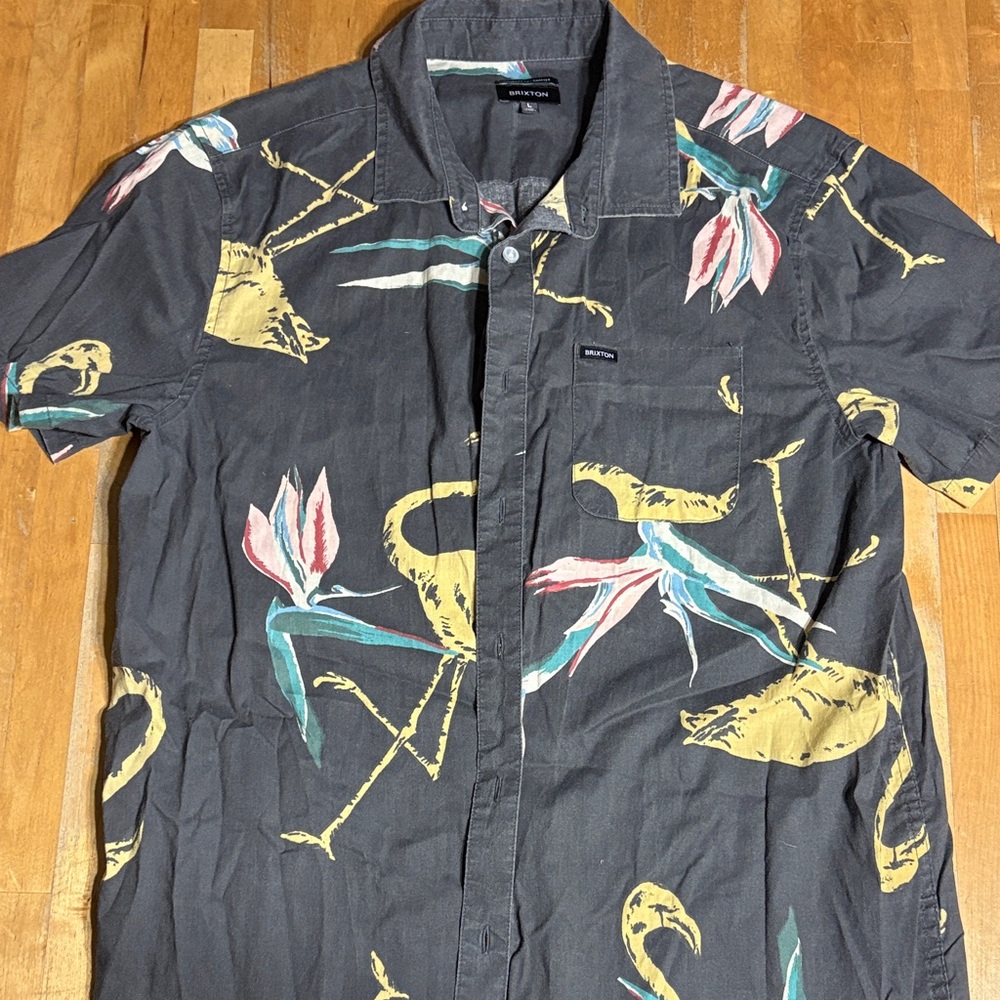 Brixton Charter Print button down shirt